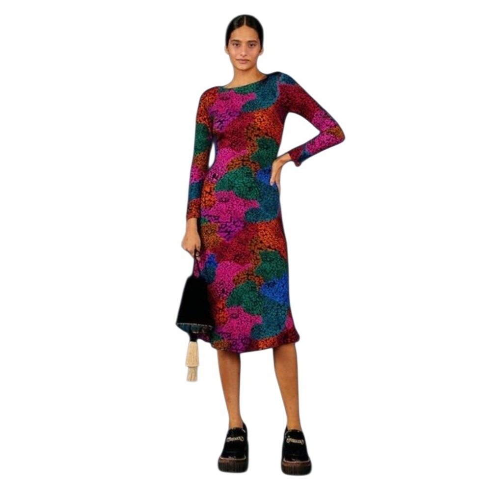 FARM Rio Multicolor Midi Dress